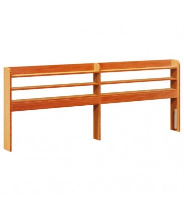 vidaXL Bed Frame without Mattress Wax Brown 200x200 cm Solid Wood Pine