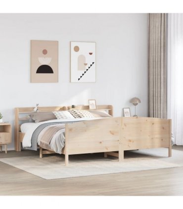 vidaXL Bed Frame without Mattress 180x200 cm Solid Wood Pine