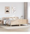 vidaXL Bed Frame without Mattress 180x200 cm Solid Wood Pine