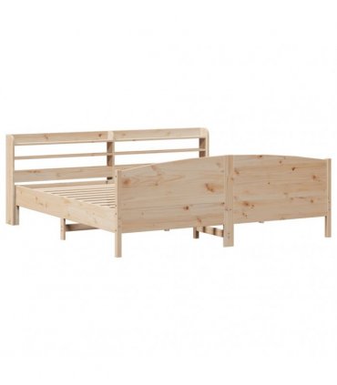 vidaXL Bed Frame without Mattress 180x200 cm Solid Wood Pine