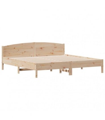 vidaXL Bed Frame without Mattress 180x200 cm Solid Wood Pine