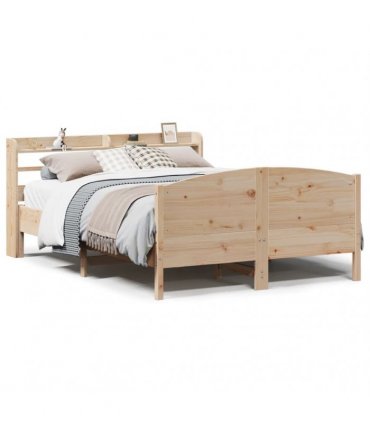 vidaXL Bed Frame without Mattress 150x200 cm Solid Wood Pine