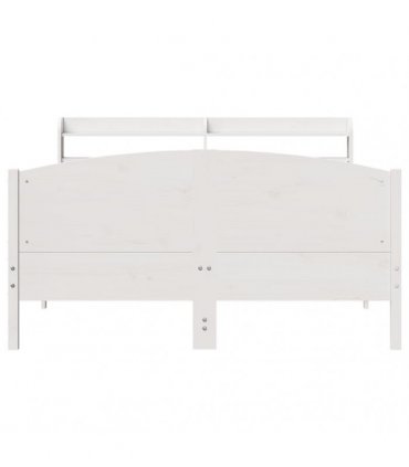 vidaXL Bed Frame without Mattress White 150x200 cm Solid Wood Pine
