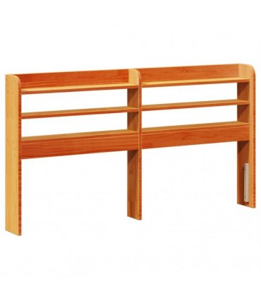 vidaXL Bed Frame without Mattress Wax Brown 135x190 cm Solid Wood Pine