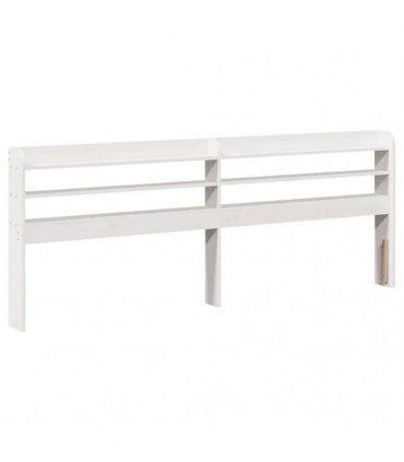 vidaXL Bed Frame without Mattress White 200x200 cm Solid Wood Pine