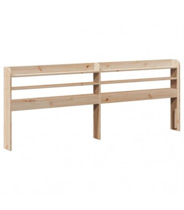 vidaXL Bed Frame with Headboard 180x200 cm Solid Wood Pine