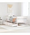 vidaXL Bed Frame without Mattress White 90x200 cm Solid Wood Pine