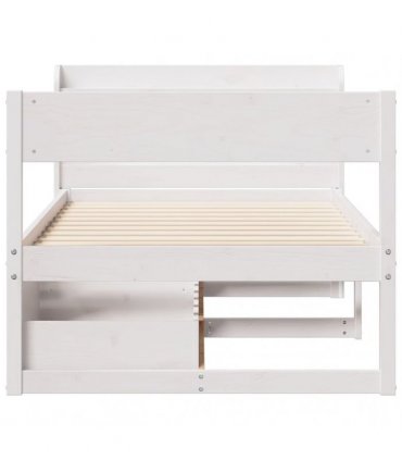 vidaXL Bed Frame without Mattress White 90x200 cm Solid Wood Pine