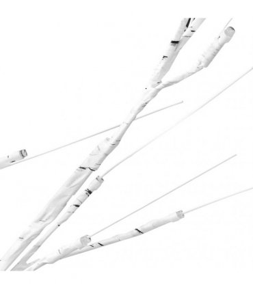 vidaXL Artificial Christmas Tree Warm White 72 LEDs 150 cm White Birch