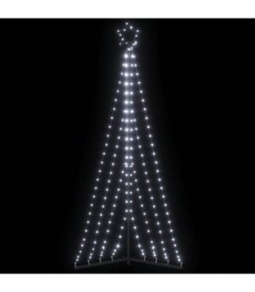vidaXL LED Christmas Tree 339 LEDs Cold White 182 cm