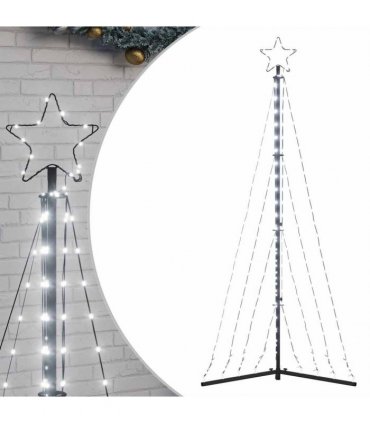 vidaXL LED Christmas Tree 339 LEDs Cold White 182 cm