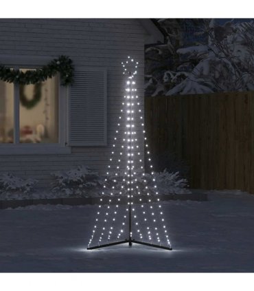 vidaXL LED Christmas Tree 339 LEDs Cold White 182 cm