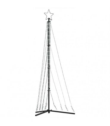 vidaXL LED Christmas Tree 339 LEDs Cold White 182 cm