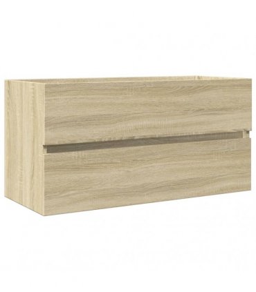 vidaXL 2 Piece Bathroom Furniture Set Ceramic and Engineered Wood