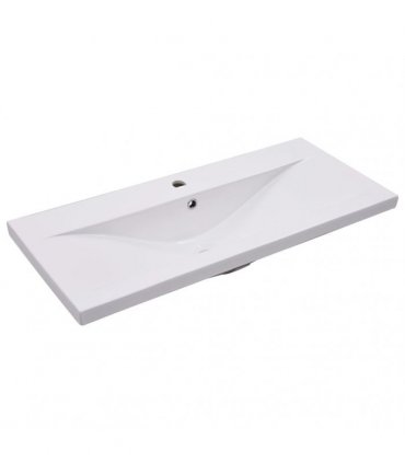 vidaXL 2 Piece Bathroom Furniture Set Ceramic and Engineered Wood