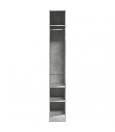 vidaXL Wardrobe Concrete Grey 30x50x200 cm Engineered Wood