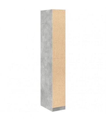 vidaXL Wardrobe Concrete Grey 30x50x200 cm Engineered Wood