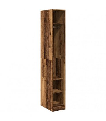 vidaXL Wardrobe Old Wood 30x50x200 cm Engineered Wood