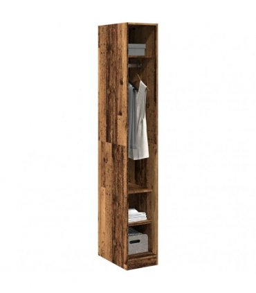 vidaXL Wardrobe Old Wood 30x50x200 cm Engineered Wood
