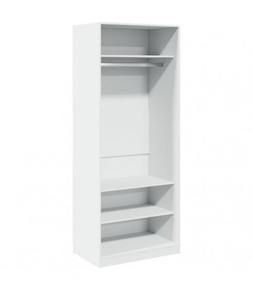 vidaXL Wardrobe White 80x50x200 cm Engineered Wood