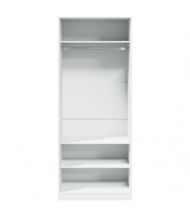 vidaXL Wardrobe White 80x50x200 cm Engineered Wood