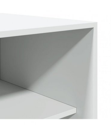 vidaXL Wardrobe White 80x50x200 cm Engineered Wood