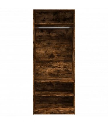 vidaXL Wardrobe Smoked Oak 80x50x200 cm Engineered Wood