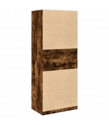 vidaXL Wardrobe Smoked Oak 80x50x200 cm Engineered Wood