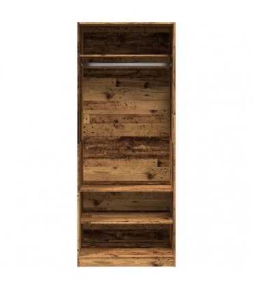 vidaXL Wardrobe Old Wood 80x50x200 cm Engineered Wood