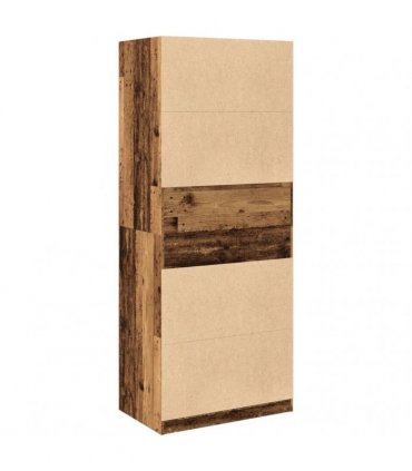 vidaXL Wardrobe Old Wood 80x50x200 cm Engineered Wood