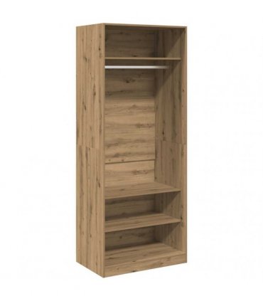 vidaXL Wardrobe Artisian Oak 80x50x200 cm Engineered Wood