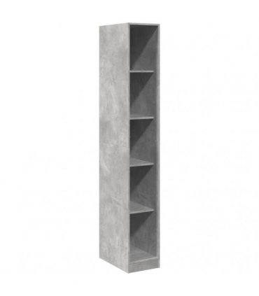 vidaXL Wardrobe Concrete Grey 30x50x200 cm Engineered Wood