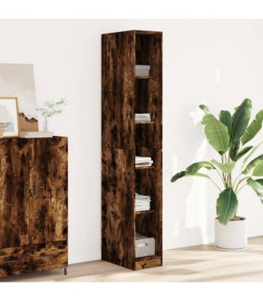 vidaXL Wardrobe Smoked Oak 30x50x200 cm Engineered Wood
