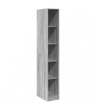vidaXL Wardrobe Grey Sonoma 30x50x200 cm Engineered Wood
