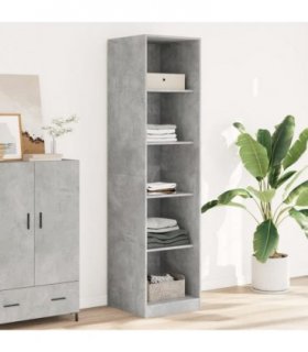 vidaXL Wardrobe Concrete Grey 50x50x200 cm Engineered Wood