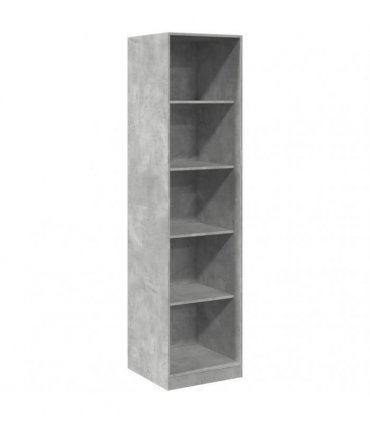 vidaXL Wardrobe Concrete Grey 50x50x200 cm Engineered Wood