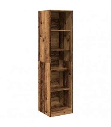 vidaXL Wardrobe Old Wood 50x50x200 cm Engineered Wood