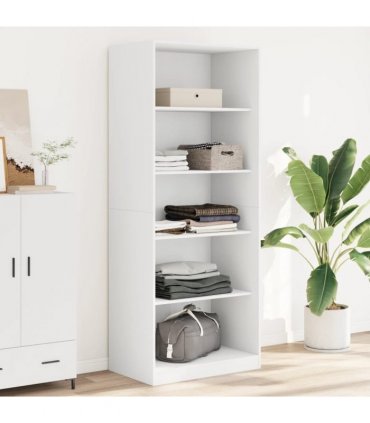 vidaXL Wardrobe White 80x50x200 cm Engineered Wood