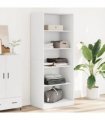 vidaXL Wardrobe White 80x50x200 cm Engineered Wood