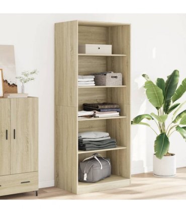 vidaXL Wardrobe Sonoma Oak 80x50x200 cm Engineered Wood