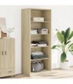 vidaXL Wardrobe Sonoma Oak 80x50x200 cm Engineered Wood