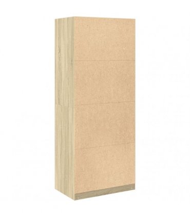 vidaXL Wardrobe Sonoma Oak 80x50x200 cm Engineered Wood