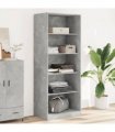 vidaXL Wardrobe Concrete Grey 80x50x200 cm Engineered Wood