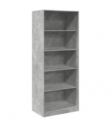 vidaXL Wardrobe Concrete Grey 80x50x200 cm Engineered Wood