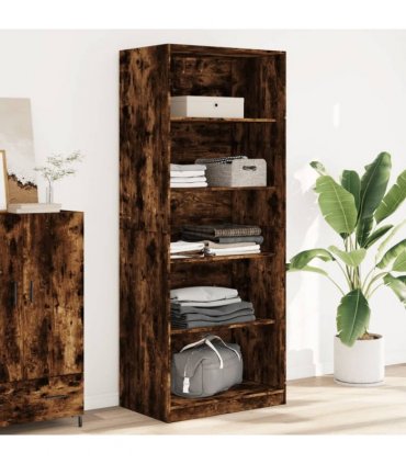 vidaXL Wardrobe Smoked Oak 80x50x200 cm Engineered Wood