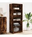 vidaXL Wardrobe Smoked Oak 80x50x200 cm Engineered Wood