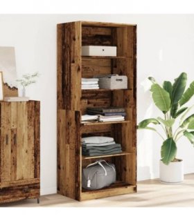 vidaXL Wardrobe Old Wood 80x50x200 cm Engineered Wood