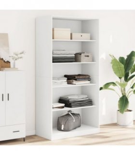 vidaXL Wardrobe White 100x50x200 cm Engineered Wood
