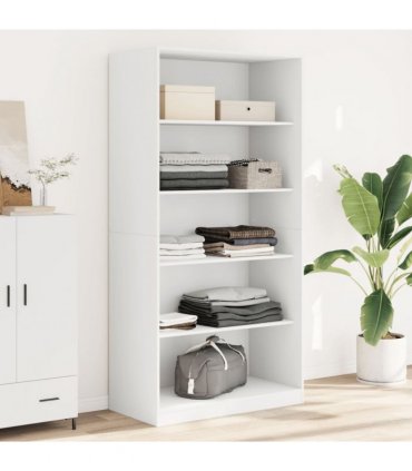 vidaXL Wardrobe White 100x50x200 cm Engineered Wood