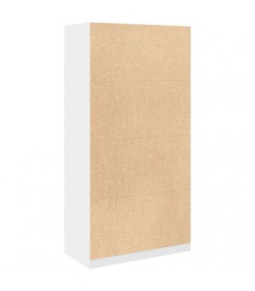 vidaXL Wardrobe White 100x50x200 cm Engineered Wood